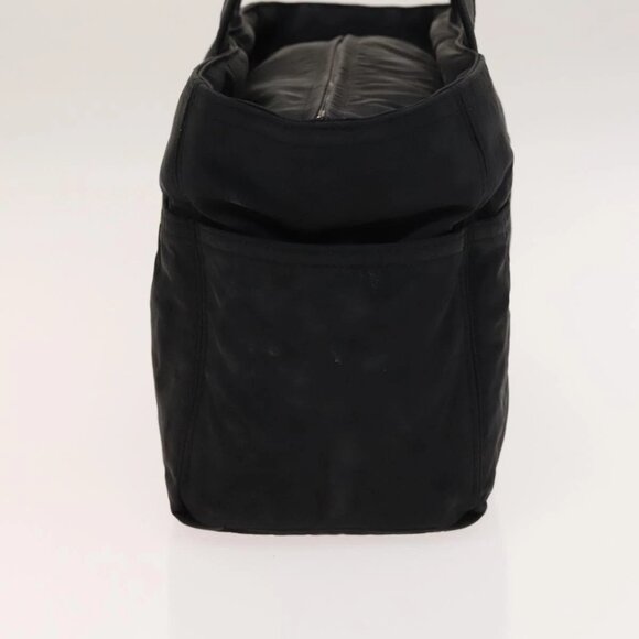 HERMES Acape Luco PM Hand Bag Nylon Black Silver Auth bs28738 - Picture 5 of 16